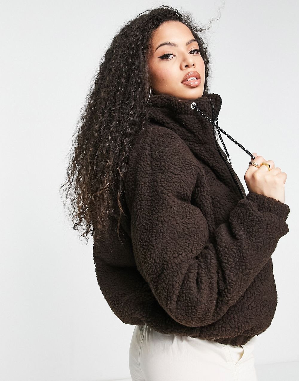 Jacket With Logo In Brown - Image 2
